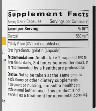 Integrative Therapeutics Activated Charcoal - Image 2