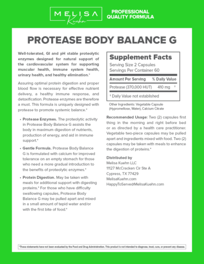 MelisaK Protease Body Balance G - Image 2